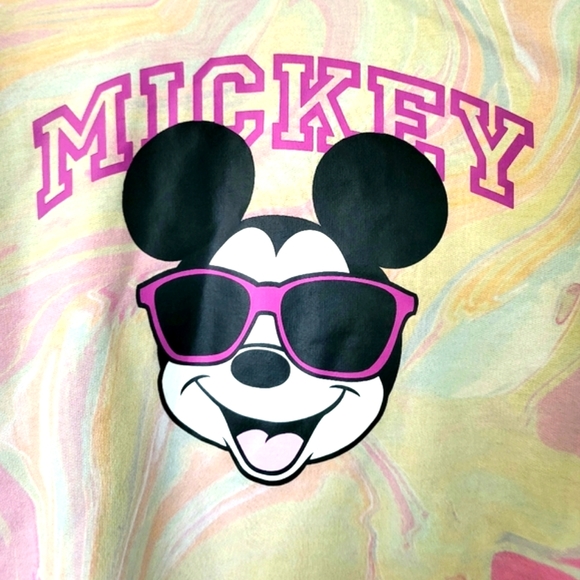 Disney Women's Mickey Mouse Multi-Colored Hoodie Sweatshirt Size M - Picture 5 of 14